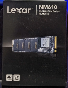 Lexar NM610 NVMe 1TB M.2 2280 PCIe Gen3x4 Solid State Drive